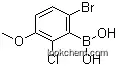Molecular Structure of 957062-55-4 (6-Bromo-2-chloro-3-methoxyphenylboronic acid)